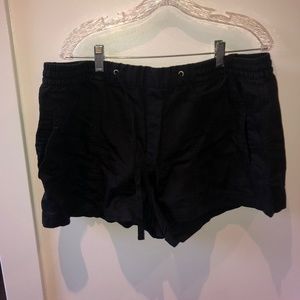 black cloth shorts